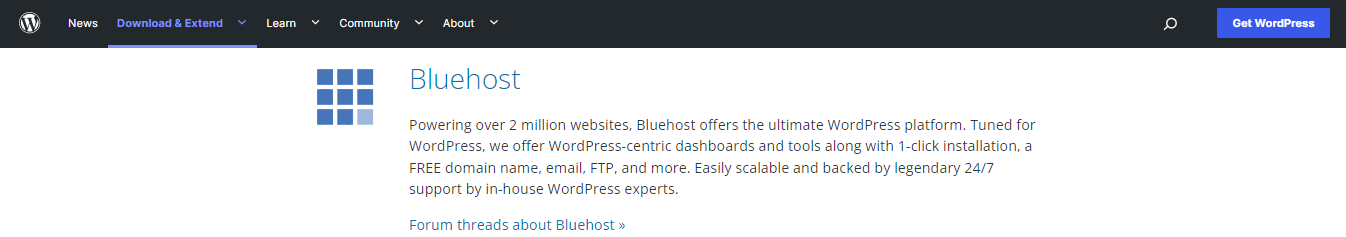 Best WordPress hosting according to WordPress.org